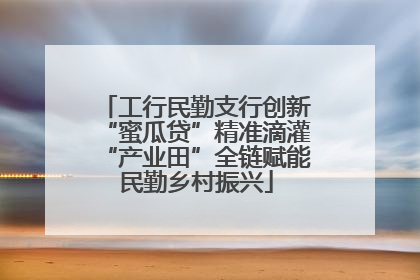 工行民勤支行创新“蜜瓜贷”精准滴灌“产业田”全链赋能民勤乡村振兴